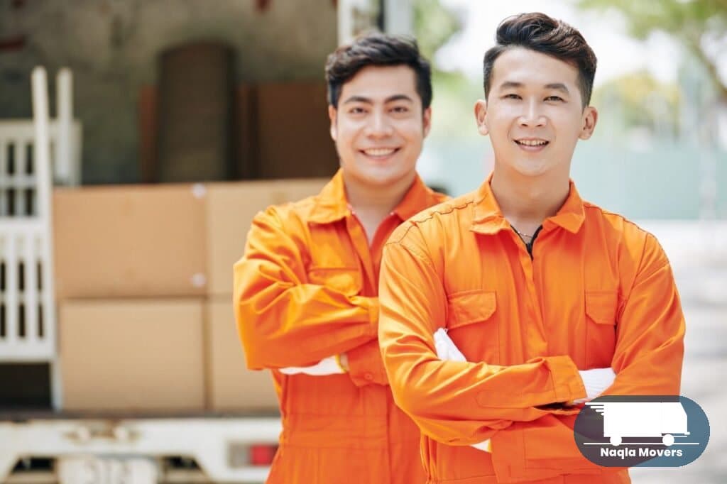 Naqla Movers crew members at work